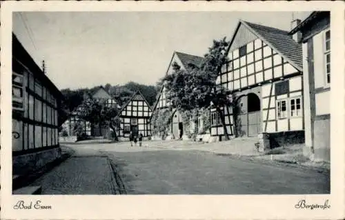 Ak Bad Essen in Niedersachsen, Blick in die Bergstraße