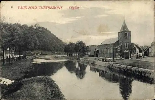 Ak Vaux sous Chèvremont Chaudfontaine Wallonien Lüttich, Kirche