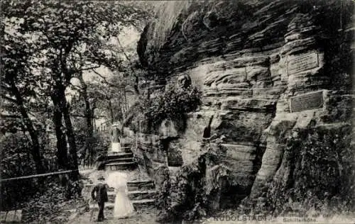 Ak Rudolstadt in Thüringen, Schillerhöhe, Schillerbüste