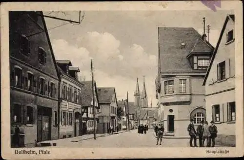 Ak Bellheim in der Pfalz, Hauptstraße