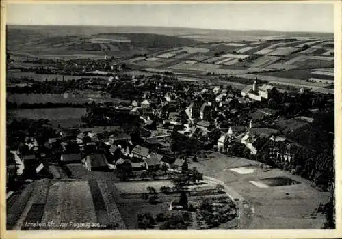 Ak Arnstein in Unterfranken, Fliegeraufnahme