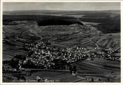 Ak Malmsheim Renningen in Württemberg, Fliegeraufnahme