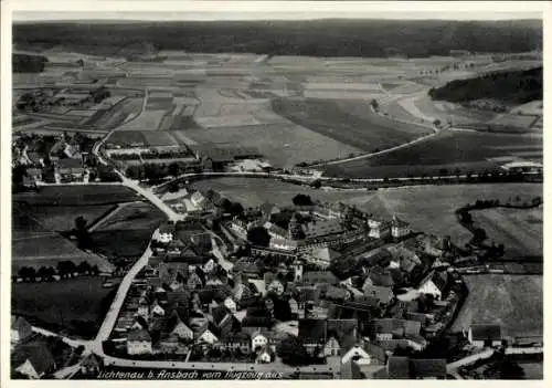 Ak Lichtenau in Mittelfranken, Fliegeraufnahme