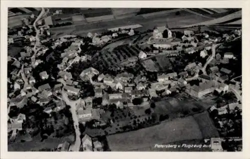 Ak Petersberg in Hessen, Fliegeraufnahme