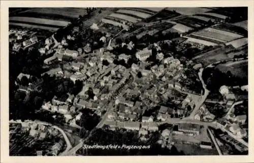 Ak Stadtlengsfeld in der Rhön Thüringen, Fliegeraufnahme