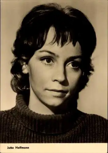 Ak Schauspielerin Jutta Hoffmann, Portrait, DDR Fernsehfunk, DEFA