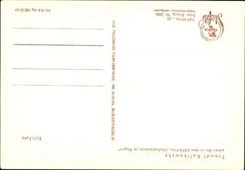 Ak Schauspielerin Traudl Kulikowsky, Portrait, Hochzeitsnacht im Regen, DEFA Film