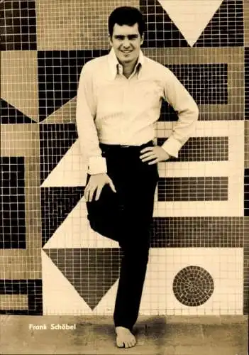 Ak Schauspieler und Sänger Frank Schöbel, Portrait