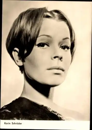 Ak Schauspielerin Karin Schröder, Portrait