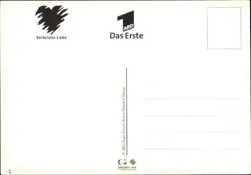 Ak Schauspielerin Gabriele Metzger, Portrait, Verbotene Liebe, ARD, Autogramm