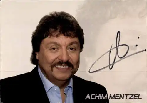 Ak Sänger Achim Mentzel, Portrait, Autogramm