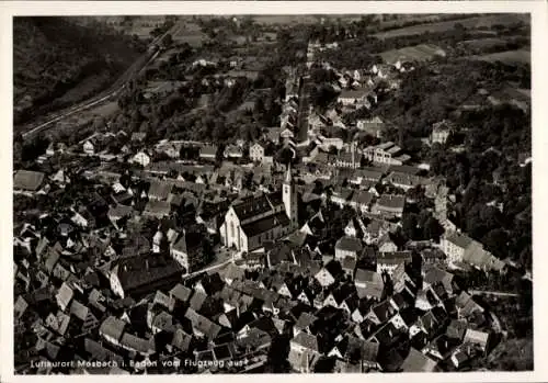 Ak Mosbach am Odenwald Baden, Fliegeraufnahme