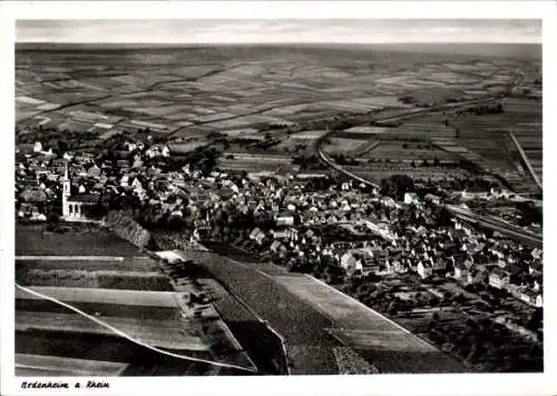 Ak Bodenheim in Rheinhessen, Fliegeraufnahme