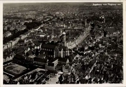 Ak Augsburg in Schwaben, Fliegeraufnahme