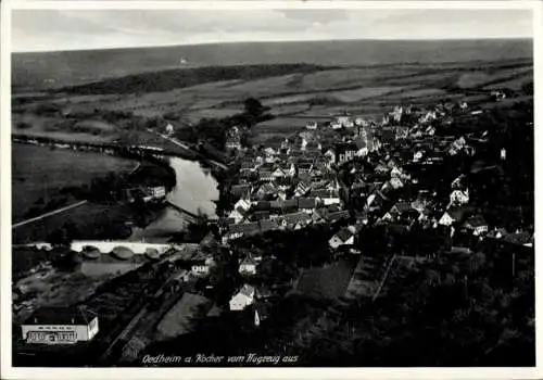 Ak Oedheim in Baden Württemberg, Fliegeraufnahme