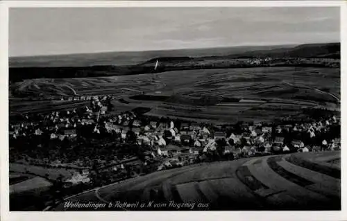 Ak Wellendingen Rottweil am Neckar im Schwarzwald, Fliegeraufnahme