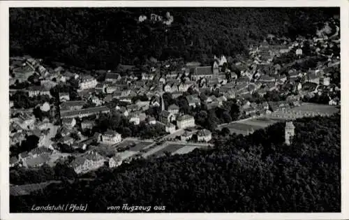 Ak Landstuhl in der Pfalz, Ortsansicht, Luftbild