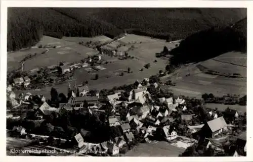 Ak Klosterreichenbach Baiersbronn im Schwarzwald, Fliegeraufnahme