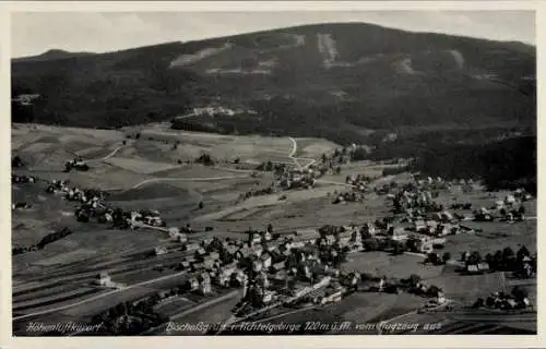 Ak Bischofsgrün im Fichtelgebirge, Fliegeraufnahme