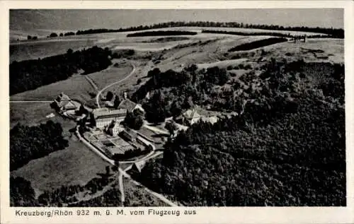 Ak Kreuzberg Bischofsheim Rhön, Fliegeraufnahme