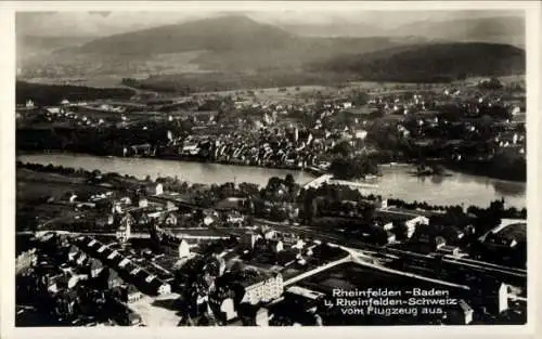 Ak Rheinfelden in Baden, Fliegeraufnahme