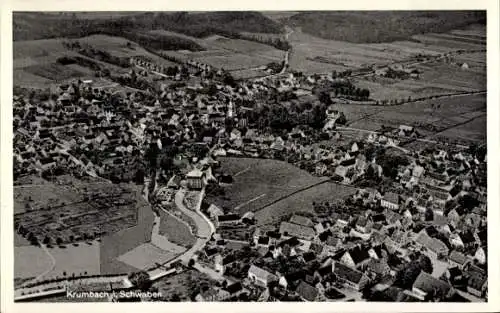 Ak Krumbach Schwaben, Fliegeraufnahme