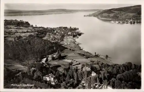 Ak Marbach Wangen am Untersee Öhningen in Baden, Fliegeraufnahme