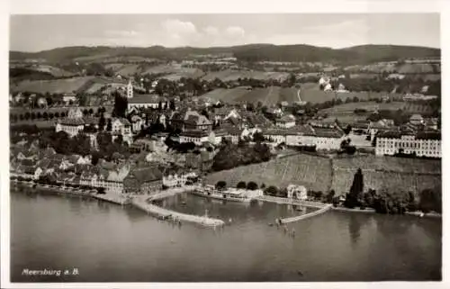 Ak Meersburg am Bodensee, Fliegeraufnahme