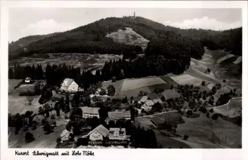 Ak Schweigmatt Raitbach Schopfheim in Baden, Fliegeraufnahme, Hohe Möhr