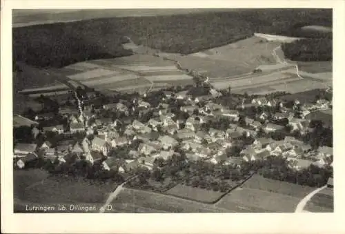 Ak Lutzingen bei Höchstadt an der Donau, Fliegeraufnahme