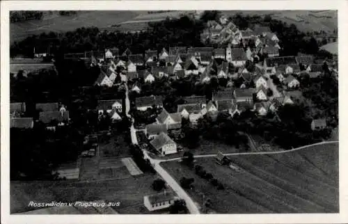 Ak Roßwälden Ebersbach an der Fils, Fliegeraufnahme