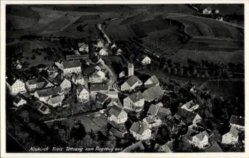 Ak Neukirch Bodenseekreis, Langensee, Fliegeraufnahme