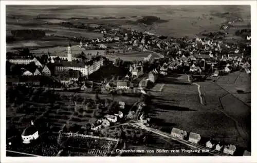 Ak Ochsenhausen in Württemberg, Fliegeraufnahme