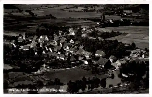 Ak Ottendorf Gaildorf am Kocher, Fliegeraufnahme