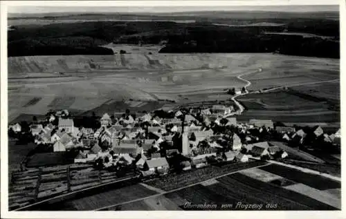 Ak Ohmenheim Neresheim in Württemberg, Fliegeraufnahme