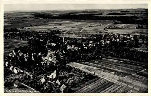 Ak Lindach Schwäbisch Gmünd in Württemberg, Fliegeraufnahme