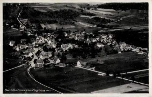 Ak Marktlustenau Kreßberg in Württemberg, Fliegeraufnahme