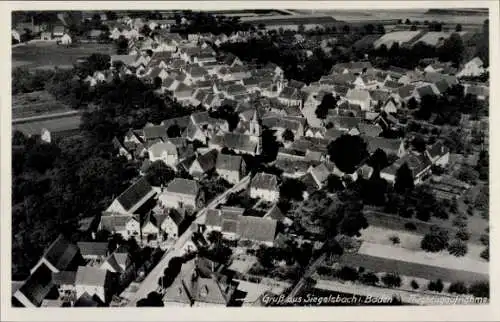 Ak Siegelsbach in Baden, Fliegeraufnahme