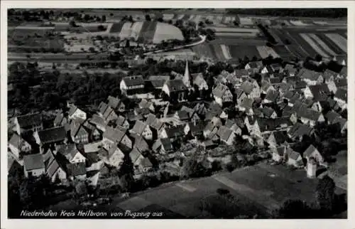 Ak Niederhofen Schwaigern in Württemberg, Fliegeraufnahme