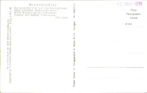 Ak Bickensohl Vogtsburg im Kaiserstuhl, Fliegeraufnahme
