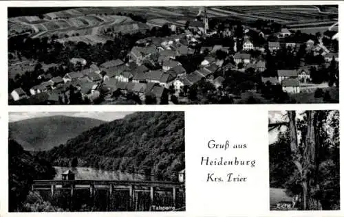 Ak Heidenburg im Hunsrück, Fliegeraufnahme