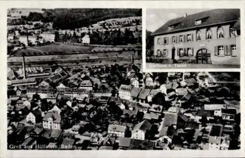 Ak Höllstein Steinen Baden Württemberg, Gasthaus zur Tanne, Gesamtansicht der Stadt