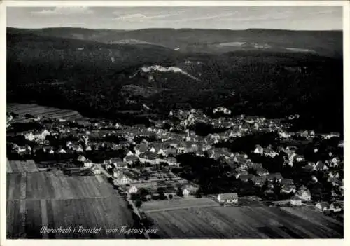 Ak Oberurbach Urbach im Remstal, Fliegeraufnahme