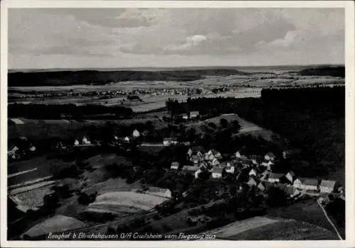 Ak Beeghof Ellrichshausen Satteldorf in Württemberg, Fliegeraufnahme