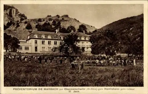 Ak Obermorschwihr Obermorschweier Elsass Haut Rhin, Preventorium de Marbach