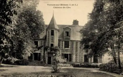 Ak Vernou sur Brenne Indre et Loire, Chateau du Clos