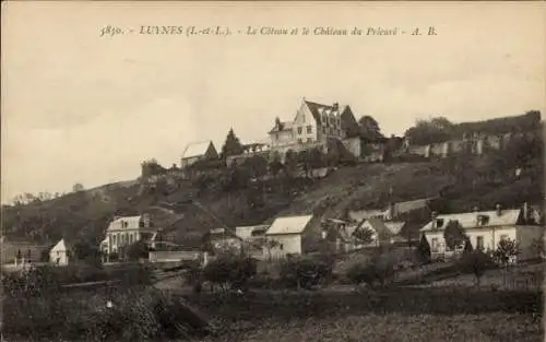 Ak Luynes en Indre et Loire, Le Coteau et le Chateau du Prieure