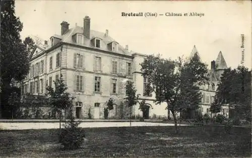 Ak Breteuil Oise, Schloss, Abtei