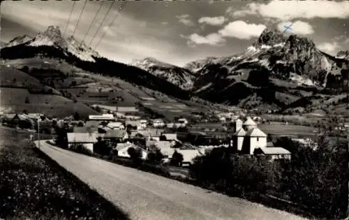 Ak Bernex Haute Savoie, im Fonci, rechts Dent d'Oche, links Mont Cesar