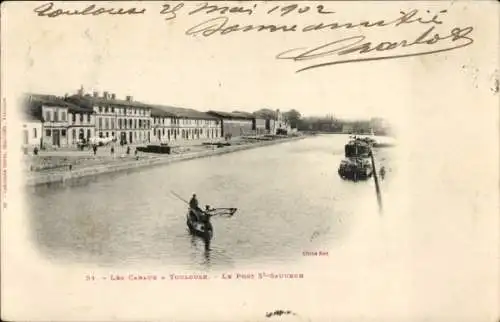 Ak Toulouse Haute Garonne, Pont St. Sauveur